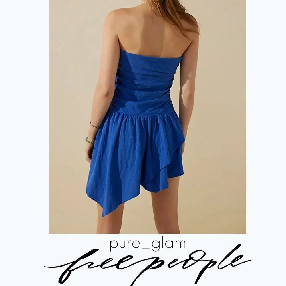 Free People mini dress strapless